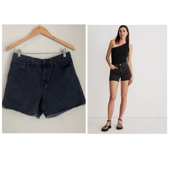 Madewell High-Rise Denim Shorts in Lunar Wash - Picture 3 of 12